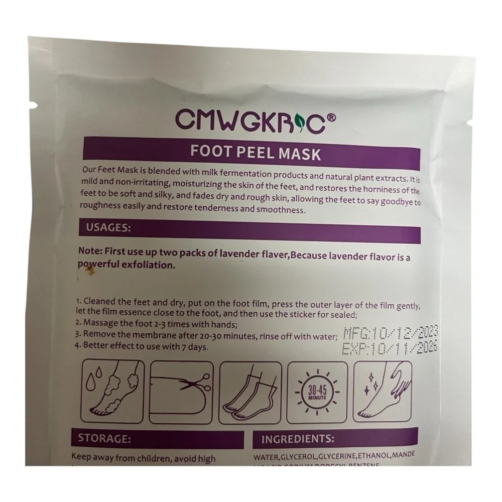CMYKRAO Foot Peel Mask Exfoliating Treatment - Picture 4 of 8